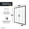 Anzzi 60 in. x 70 in. H Sliding Framed Shower Door in Matte Black w/ Tsunami Guard Tempered Clear Glass SD-AZ15-01MB - alternate 4